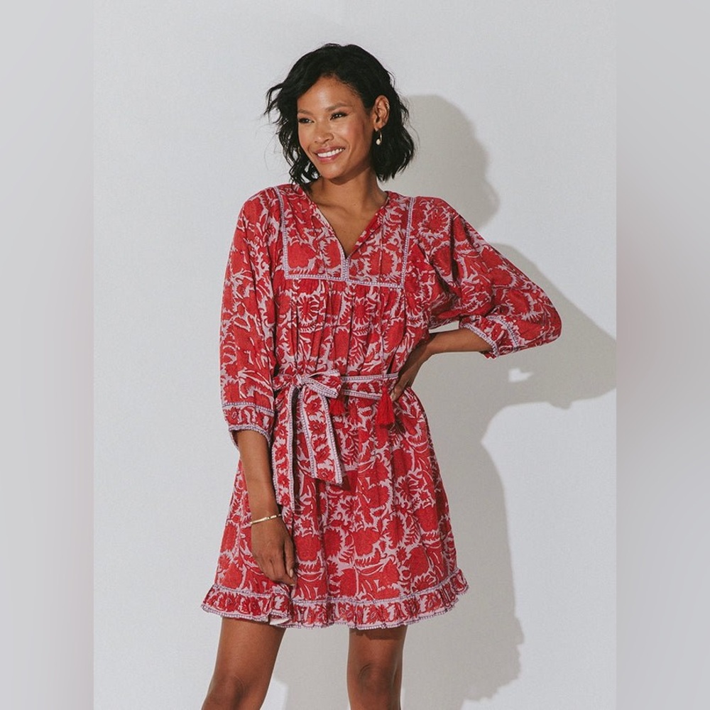NWT Cleobella Kaz Flora Organic Cotton Mini Dress MSRP $218 Medium